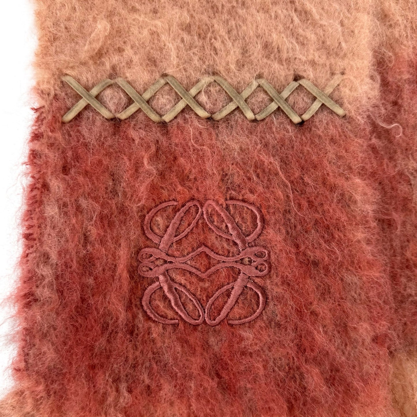 Loewe Pink Mohair Scarf