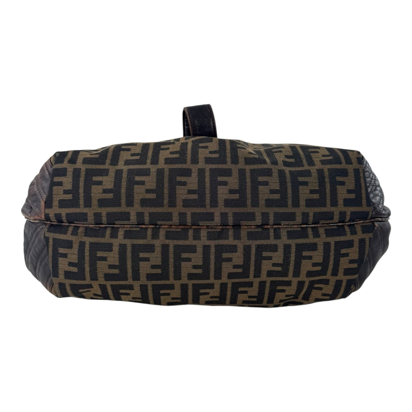 Fendi Zucca and Tortoiseshell Spy Bag