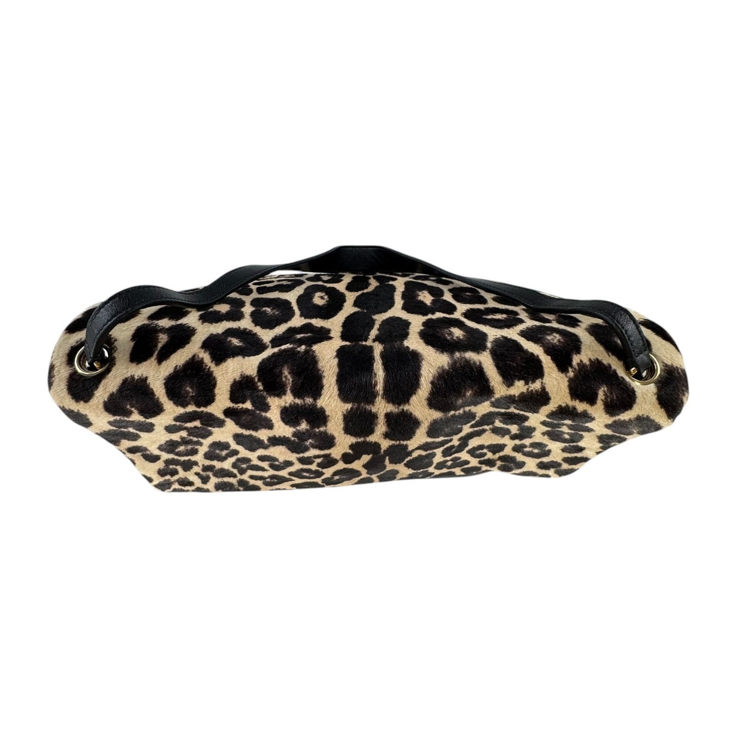 Celine All Soft Leopard Print Calf Hair Shoulder Bag