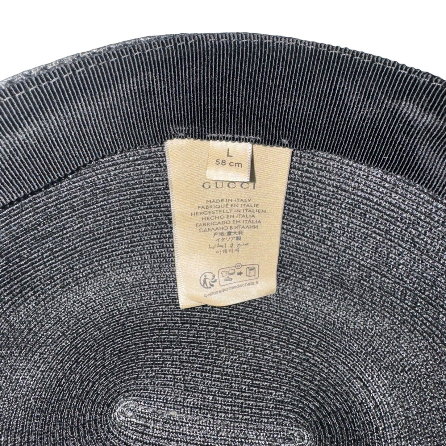 Gucci Raffia Pillbox Hat