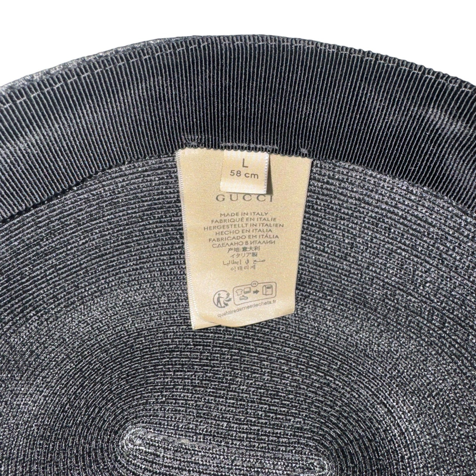 Gucci Raffia Pillbox Hat