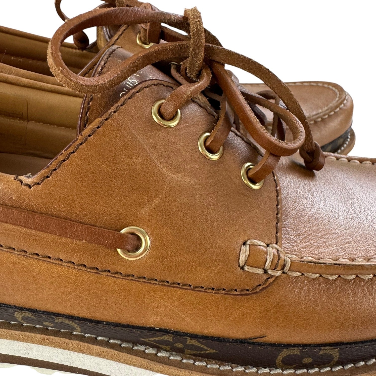 Louis Vuitton Leather Summerland Boat Shoes