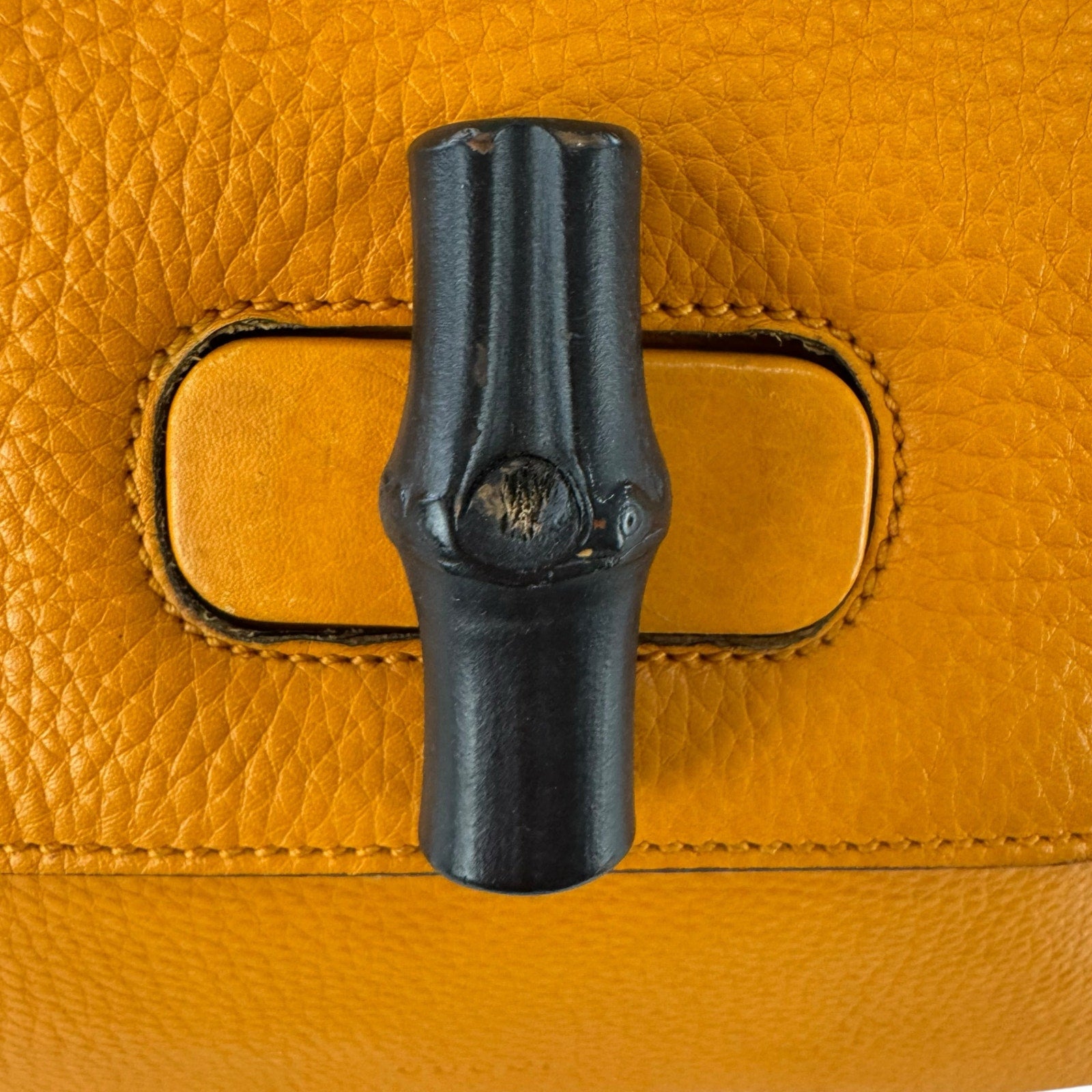 Gucci Orange Bamboo Two-Way Bag