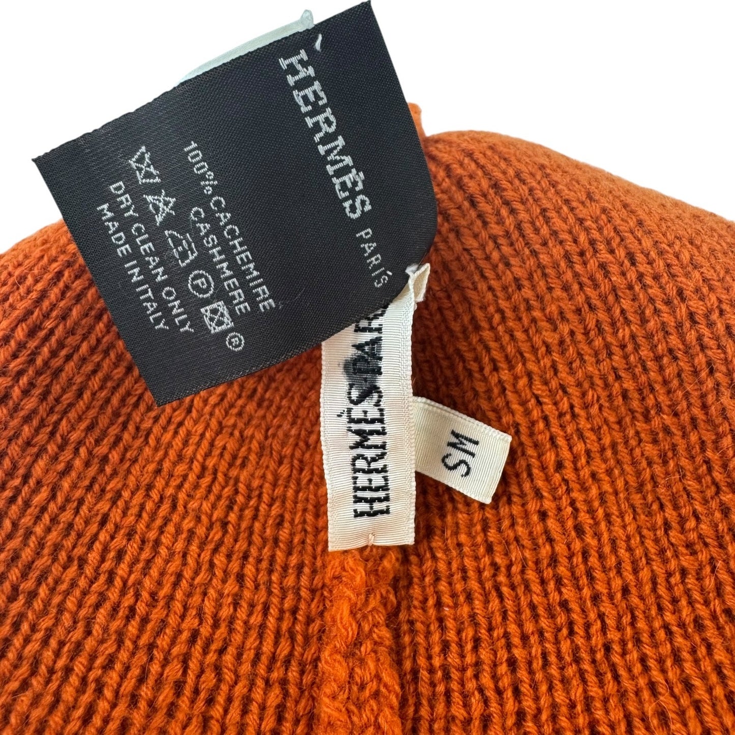 Hermès Margiela Era Orange Cashmere Beanie