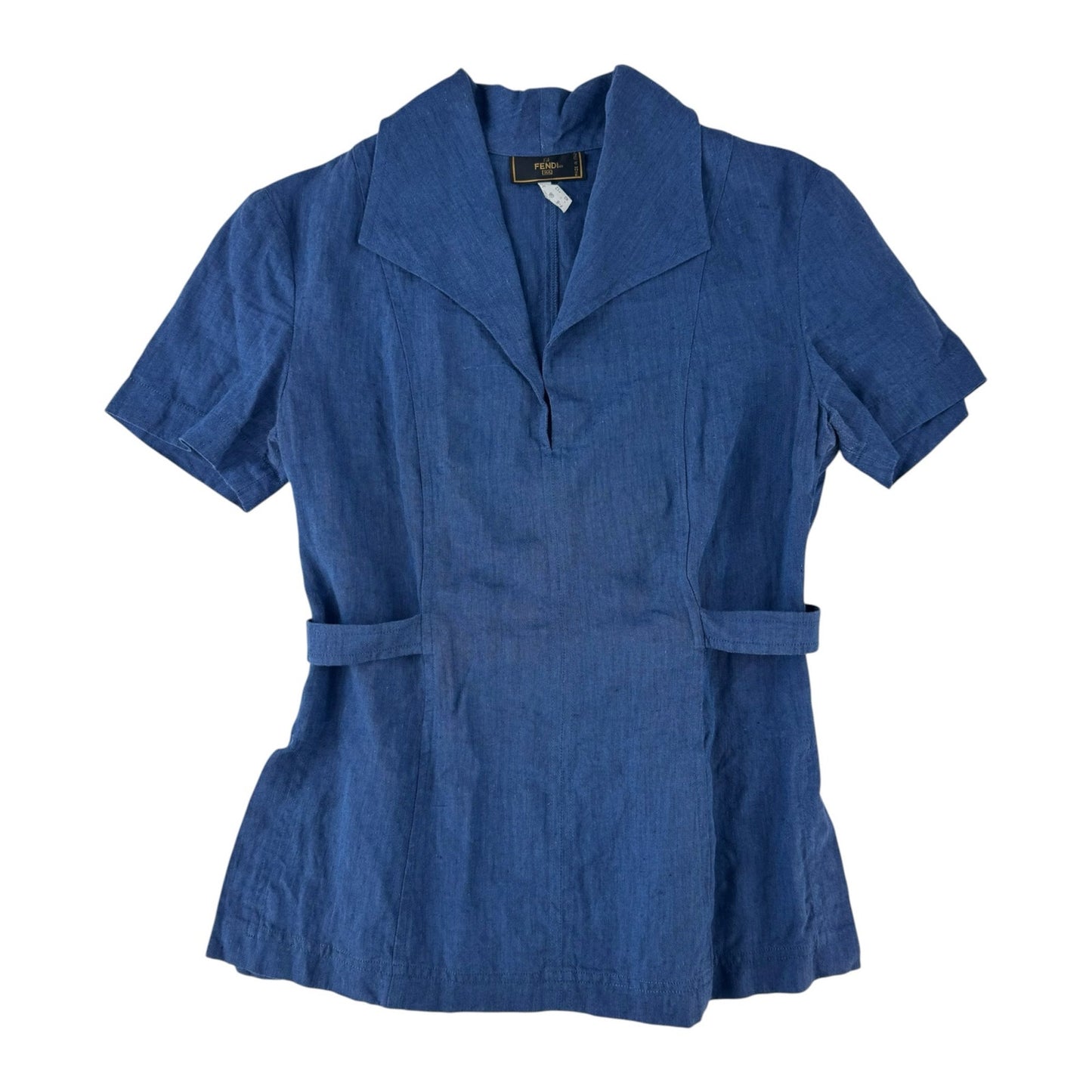 Fendi Vintage Linen Skirt & Top Set