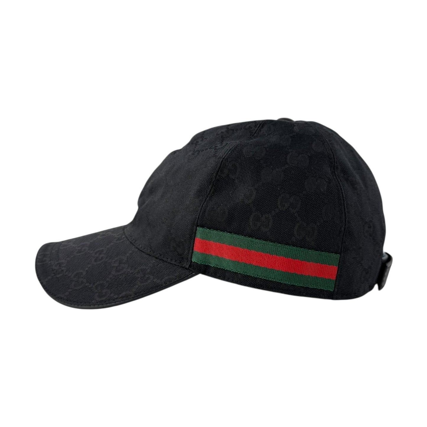 Gucci Sherry Line Black Monogram Baseball Cap