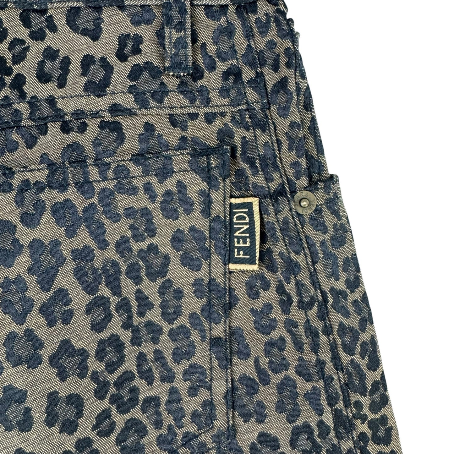Fendi Vintage Leopard Print Pant