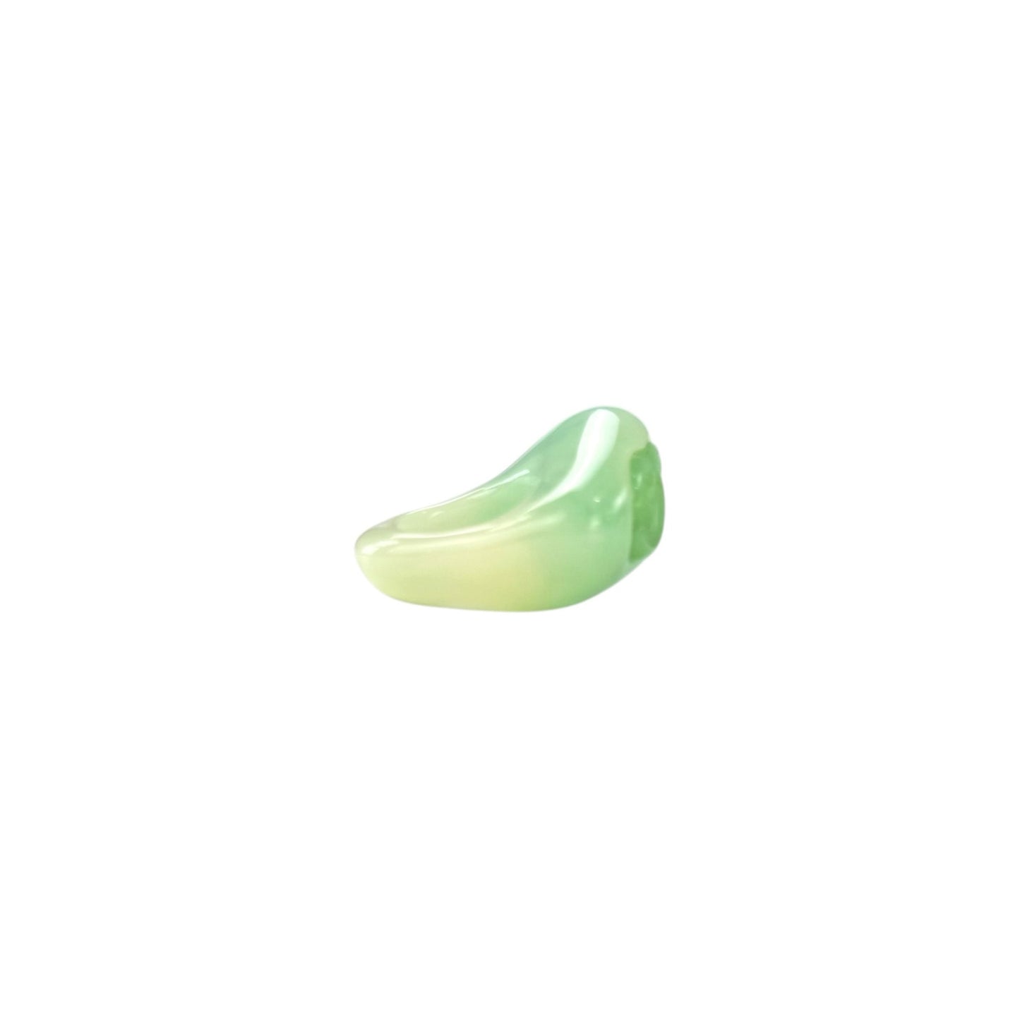 Chanel CC Faux Jade Ring