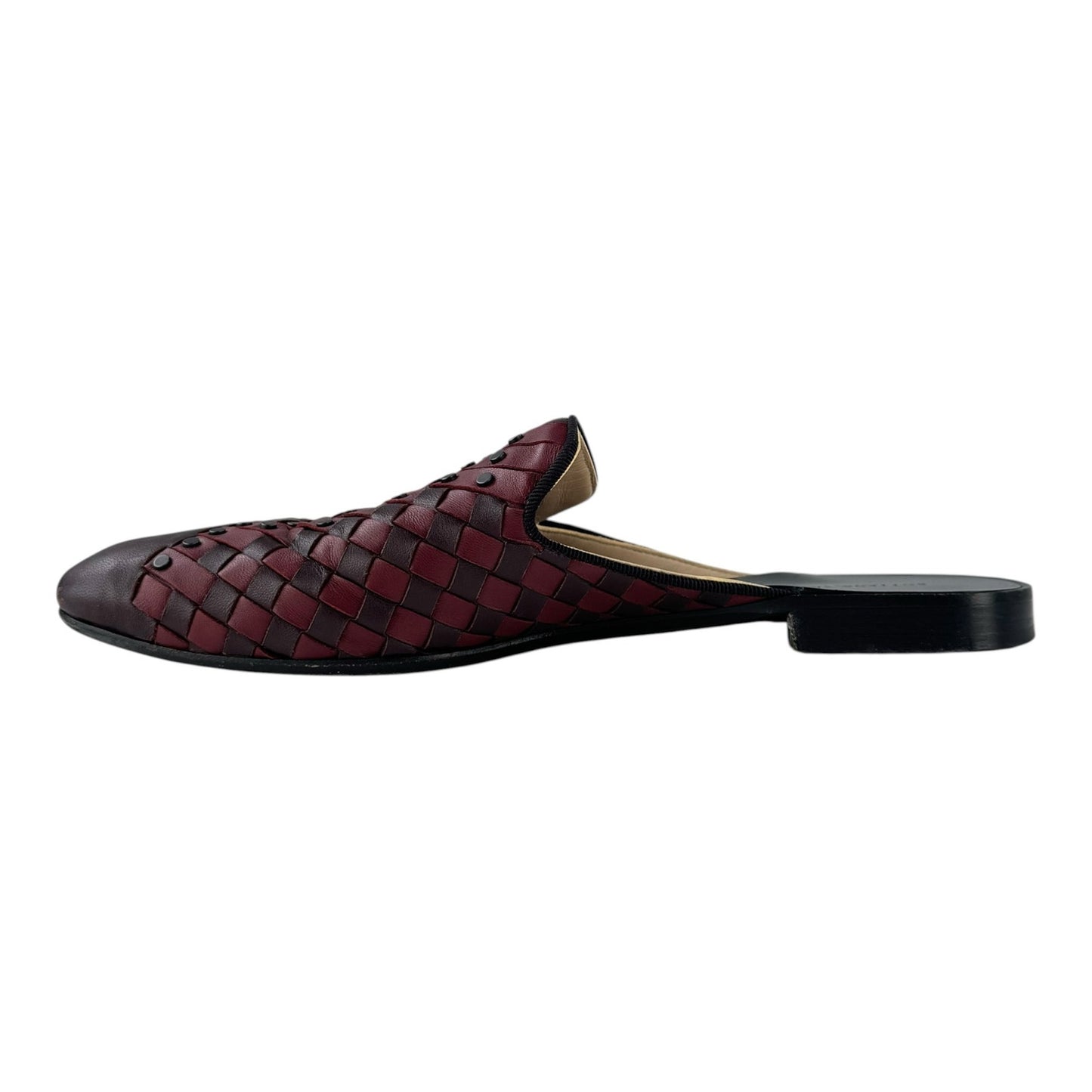 Bottega Veneta Studded Intrecciato Leather Mules