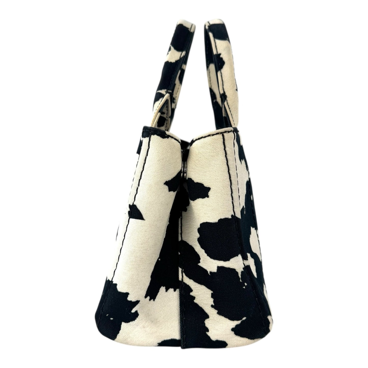 Prada Cow Print Canapa Tote Bag