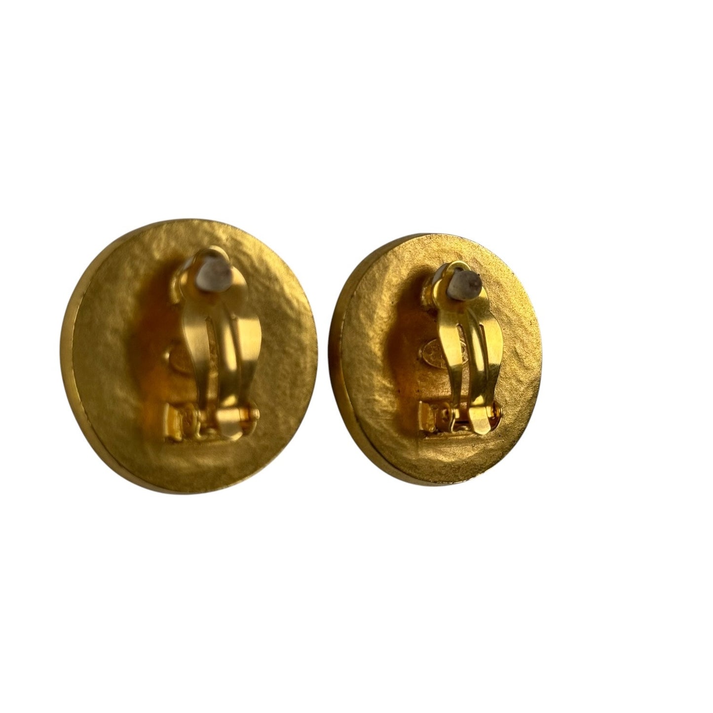 Chanel Vintage CC Mother of Pearl Earrings