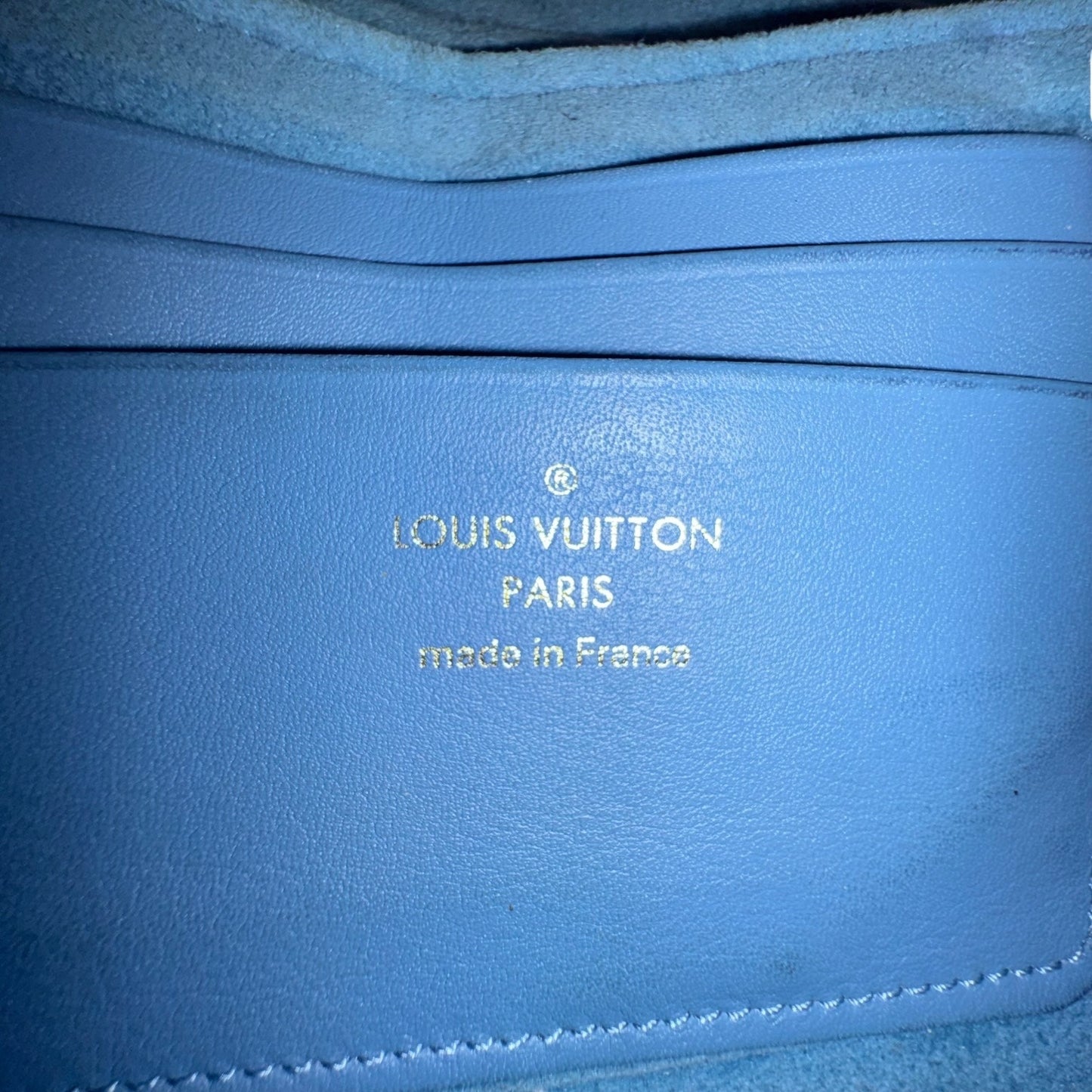 Louis Vuitton Embroidered Monogram Denim New Wave Chain Pochette