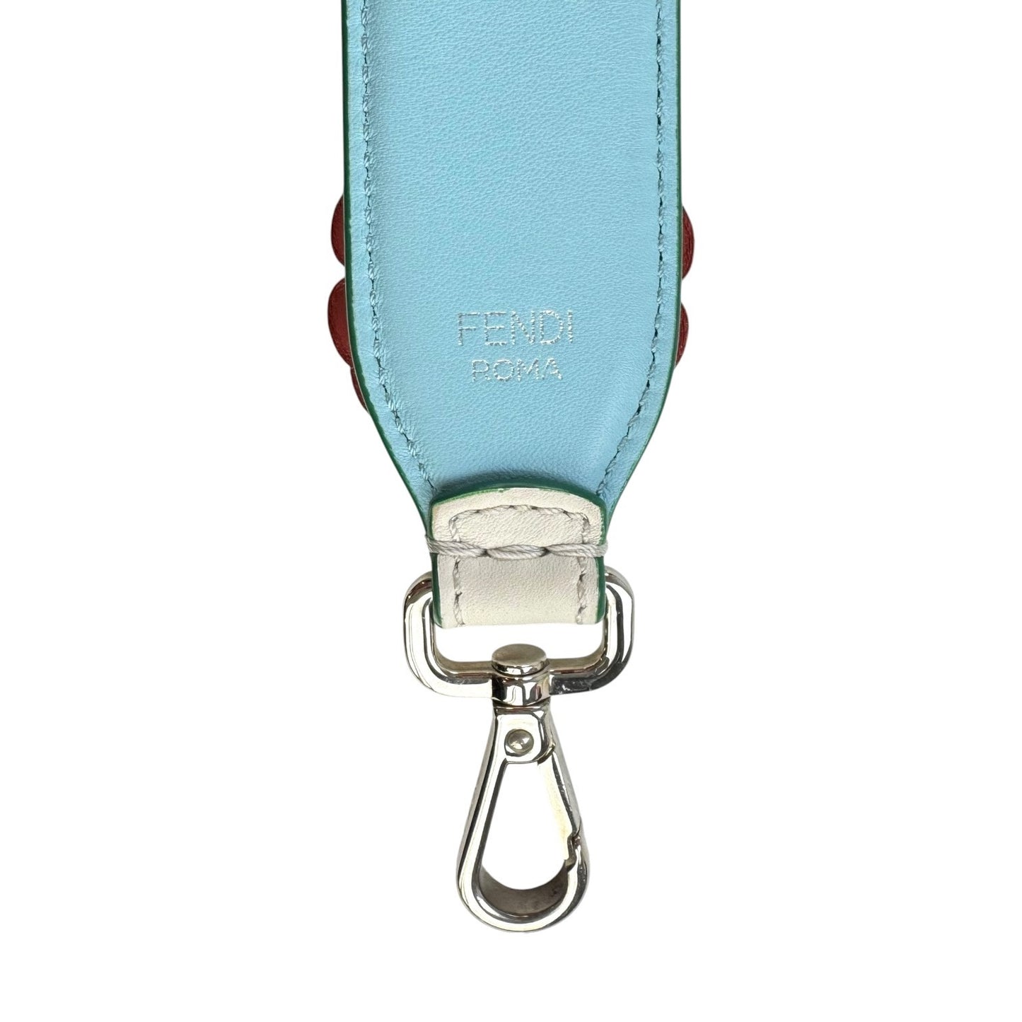 Fendi Studded Flower Leather Strap