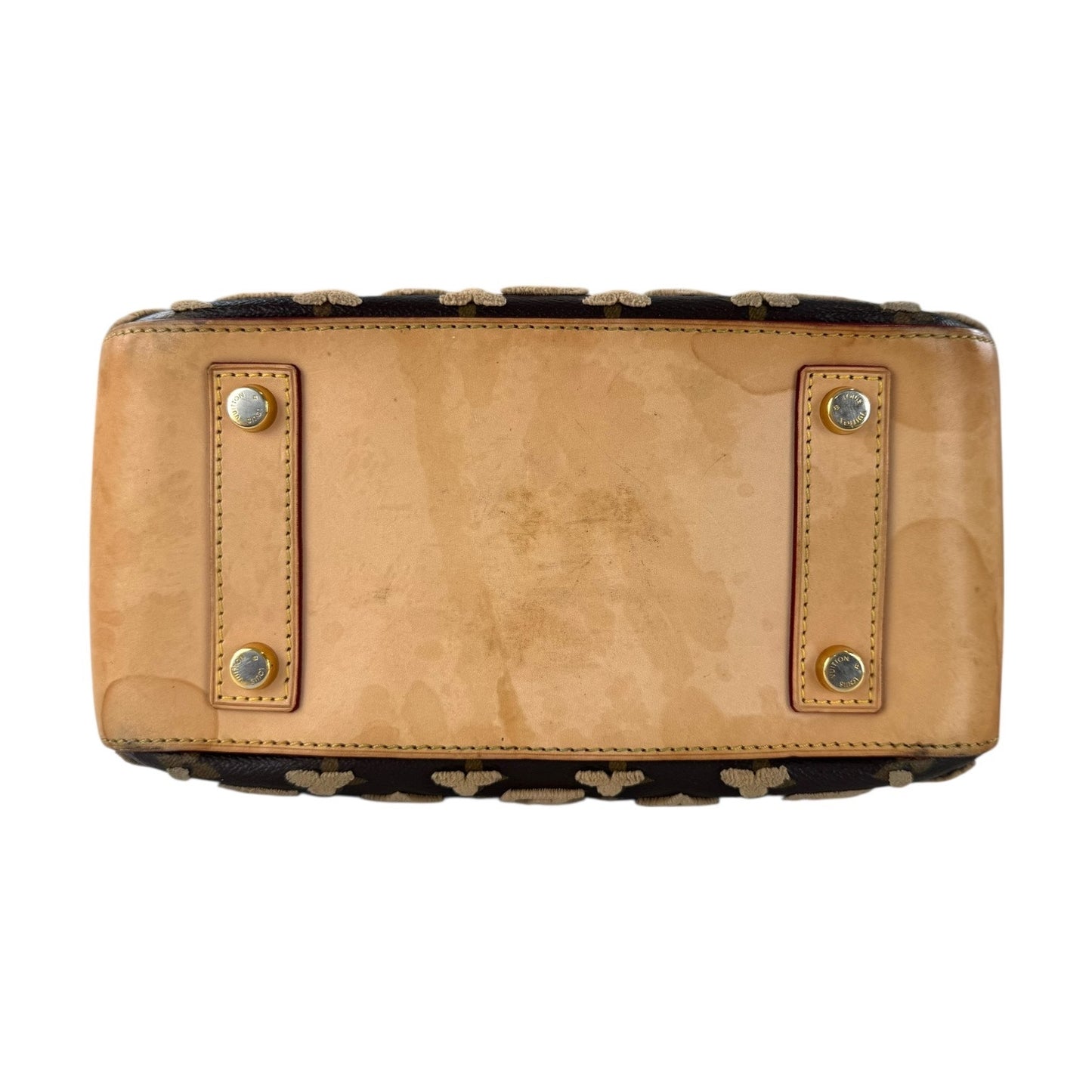 Louis Vuitton Limited Edition Monogram Tuffetage Deauville Cube Handbag