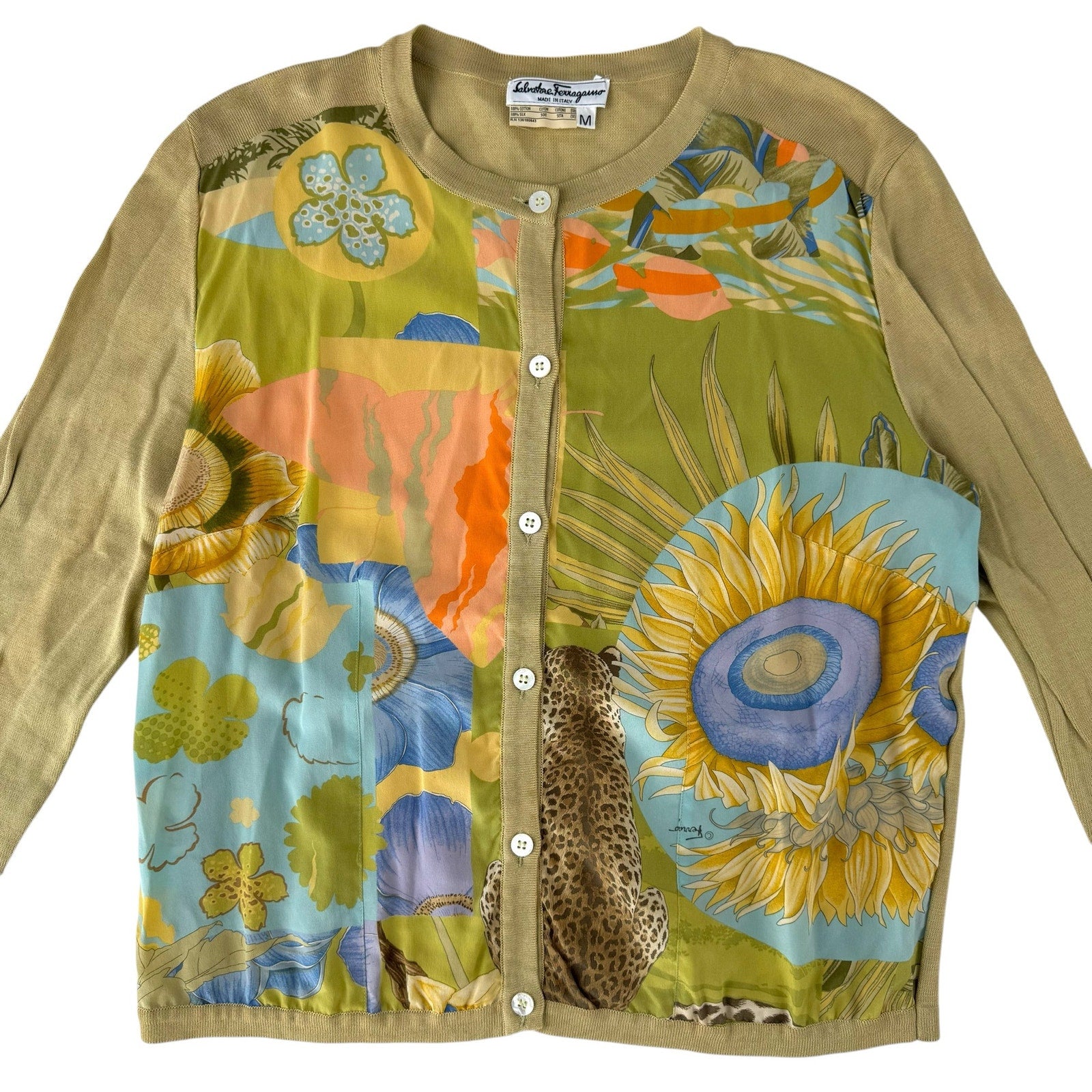 Ferragamo Silk Cardigan