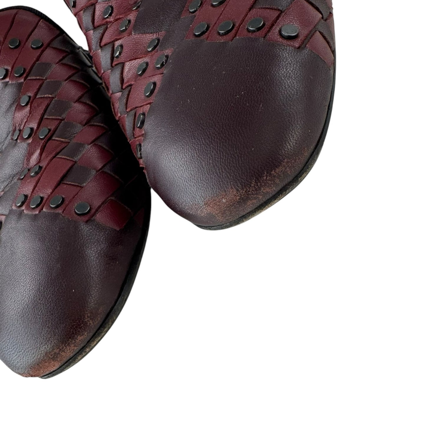 Bottega Veneta Studded Intrecciato Leather Mules
