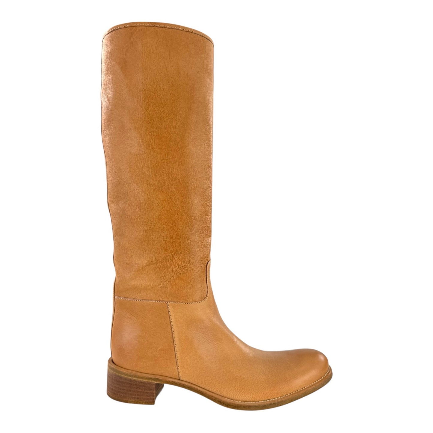 Prada Camel High Leather Boots