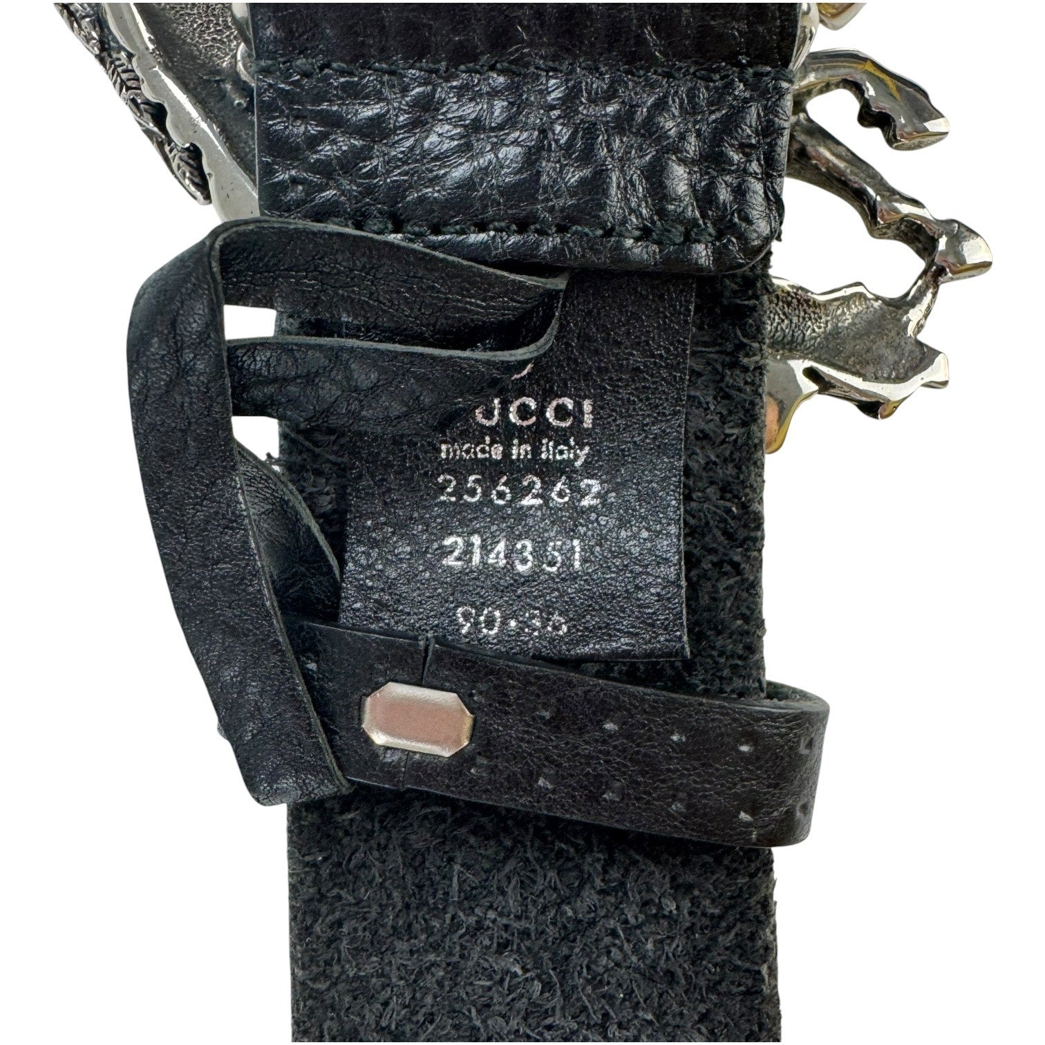 Gucci Pegasus Leather Belt