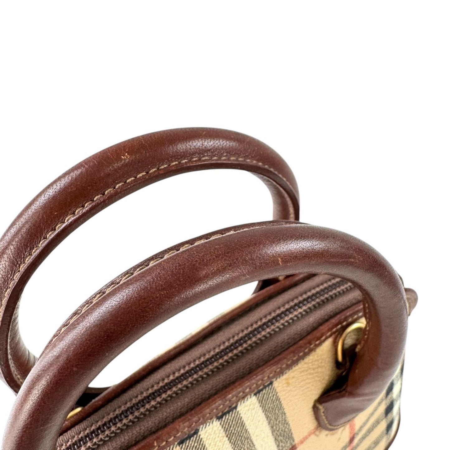 Burberry Nova Check Shadow Mini Dome Handbag
