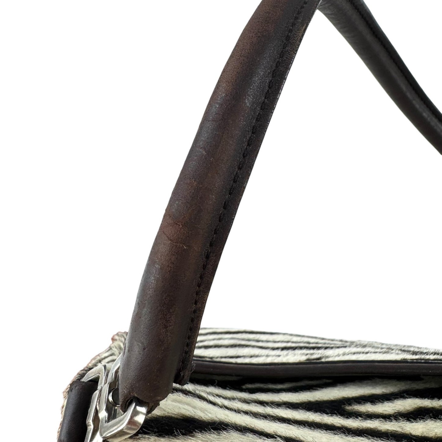 Prada Zebra Print Calf Hair Shoulder Bag