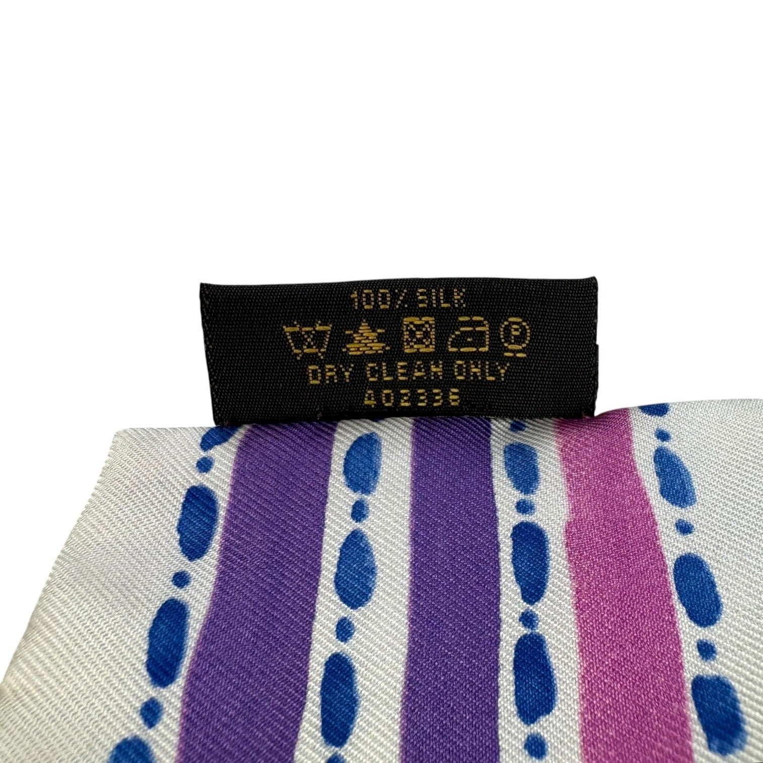 Louis Vuitton Purple & Pink Silk Twilly
