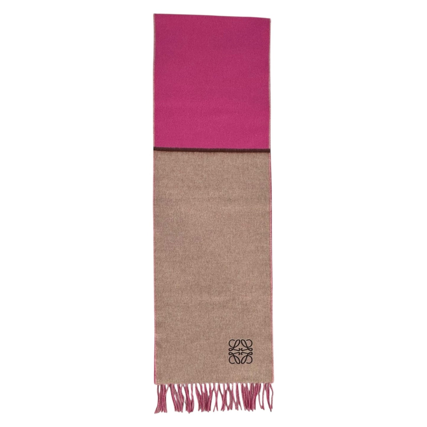Loewe Pink Wool & Cashmere Scarf