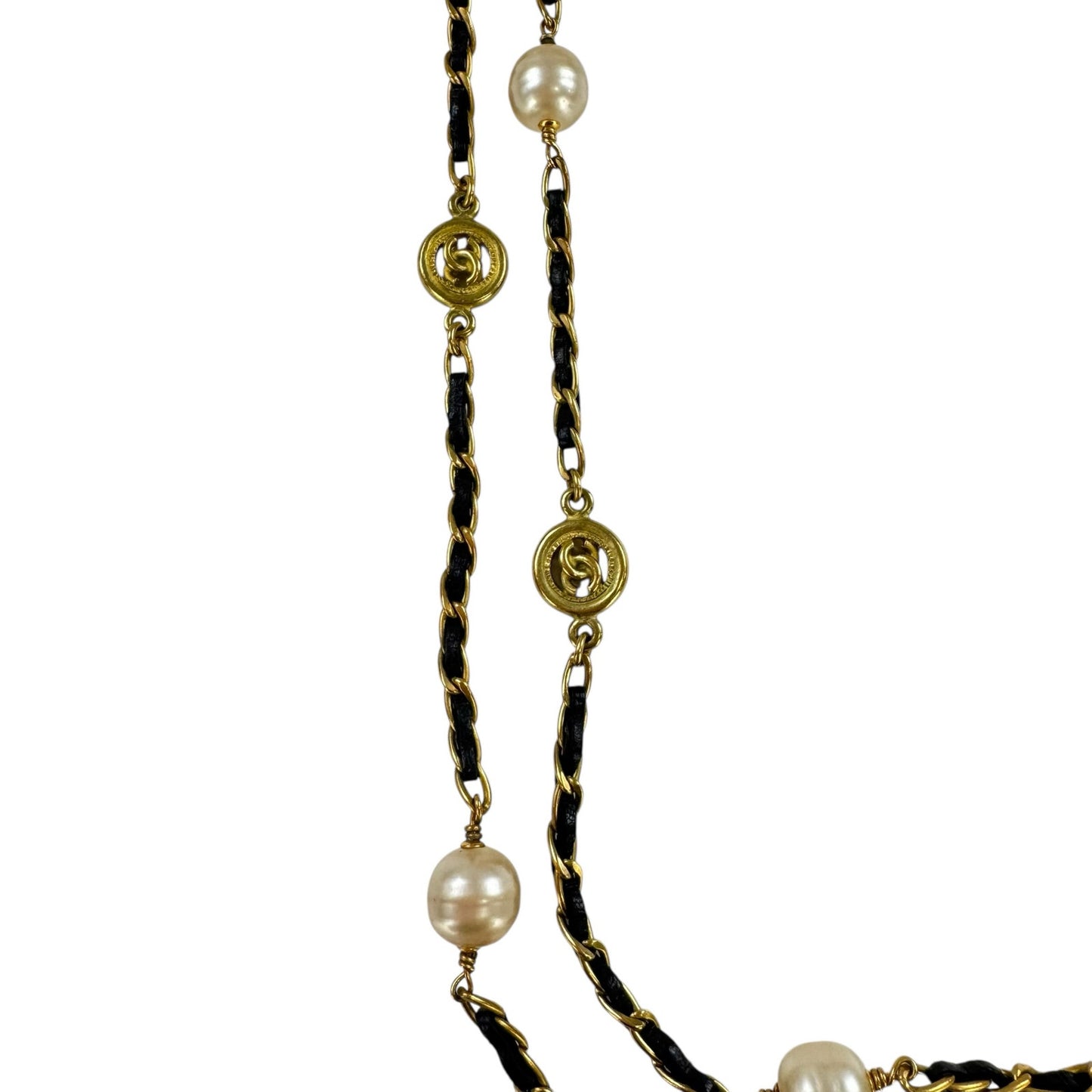 Chanel Vintage CC Long Wrap Necklace
