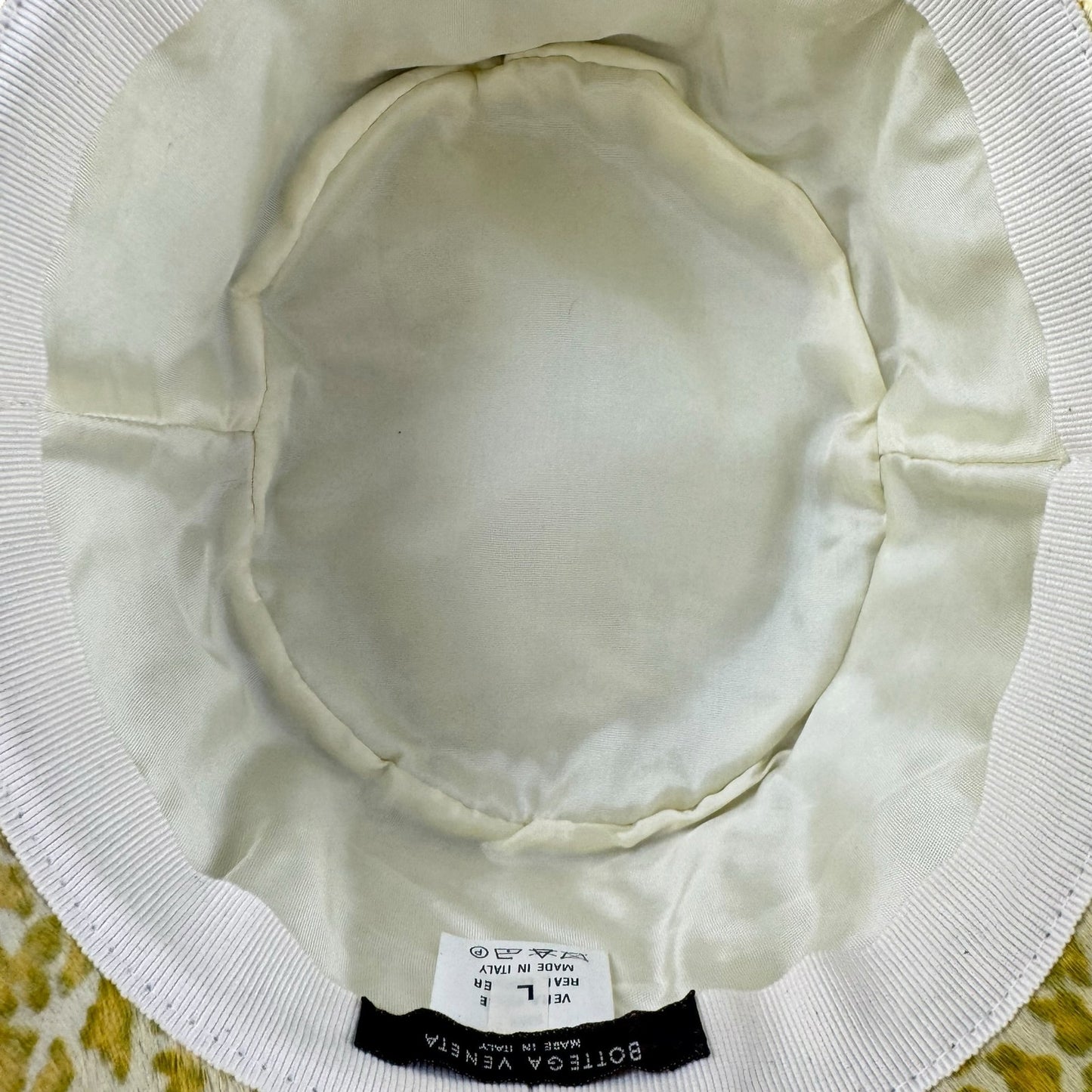 Bottega Veneta Leopard Print Calf Hair Bucket Hat