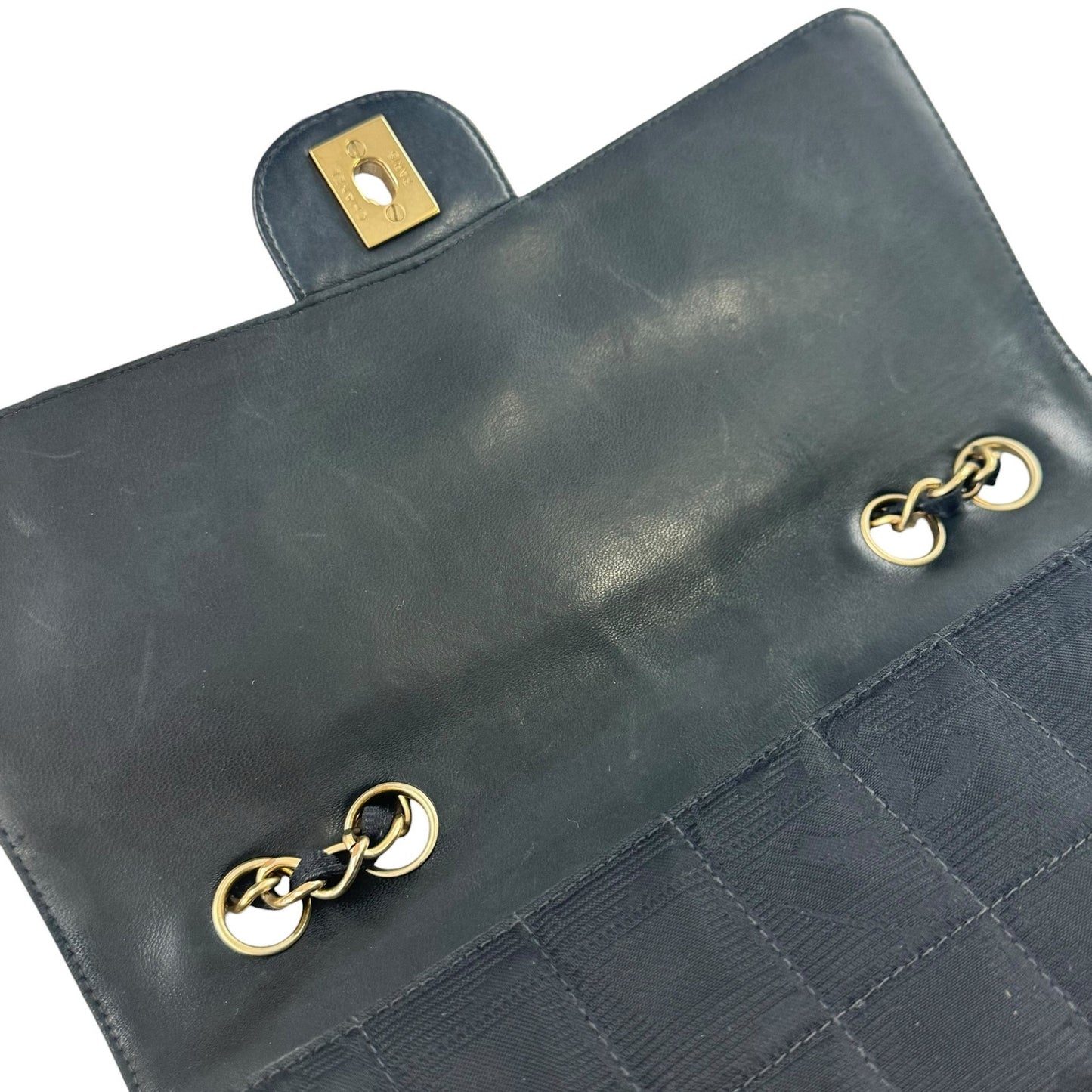 Chanel Vintage Travel Line Chocolate Bar Flap Bag