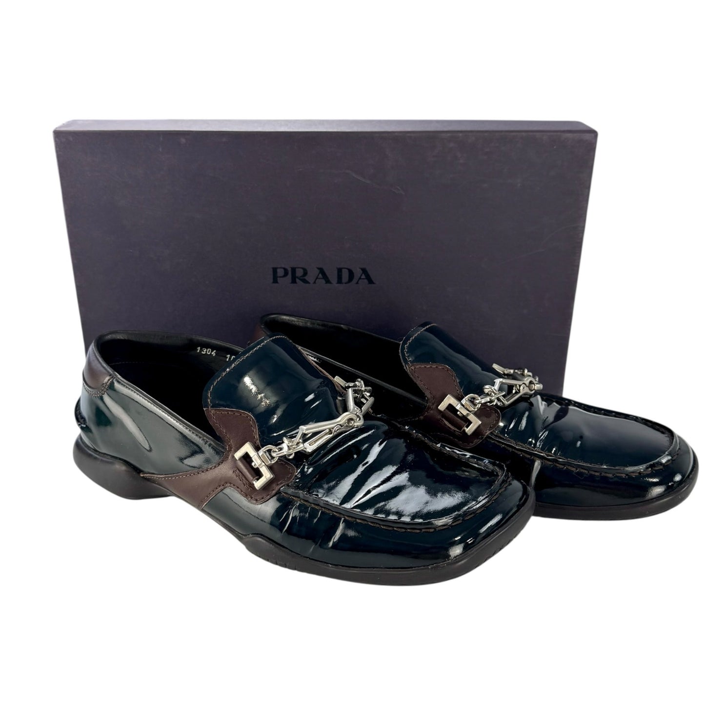 Prada Vintage Patent Leather Loafers