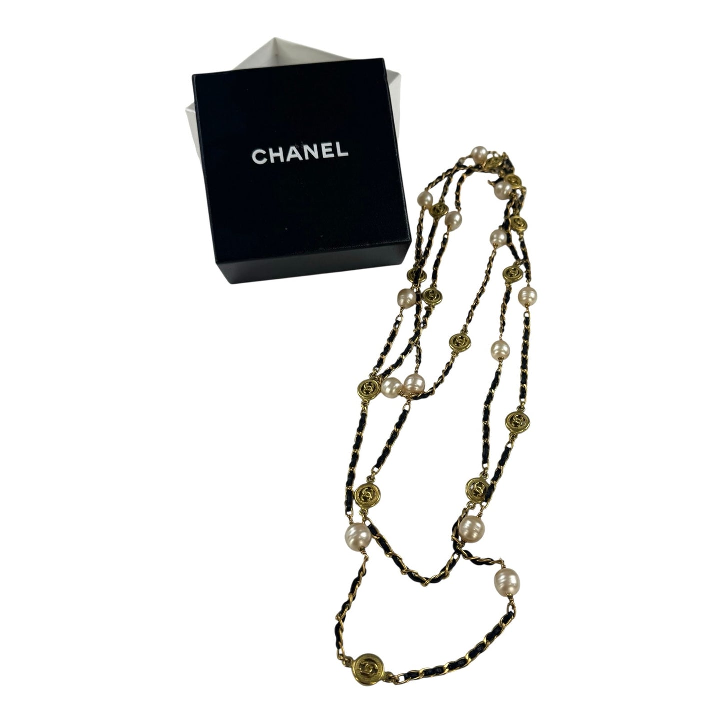 Chanel Vintage CC Long Wrap Necklace