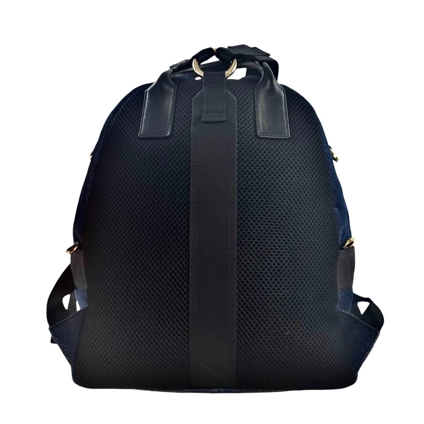 Miu Miu Denim Matelasse Backpack