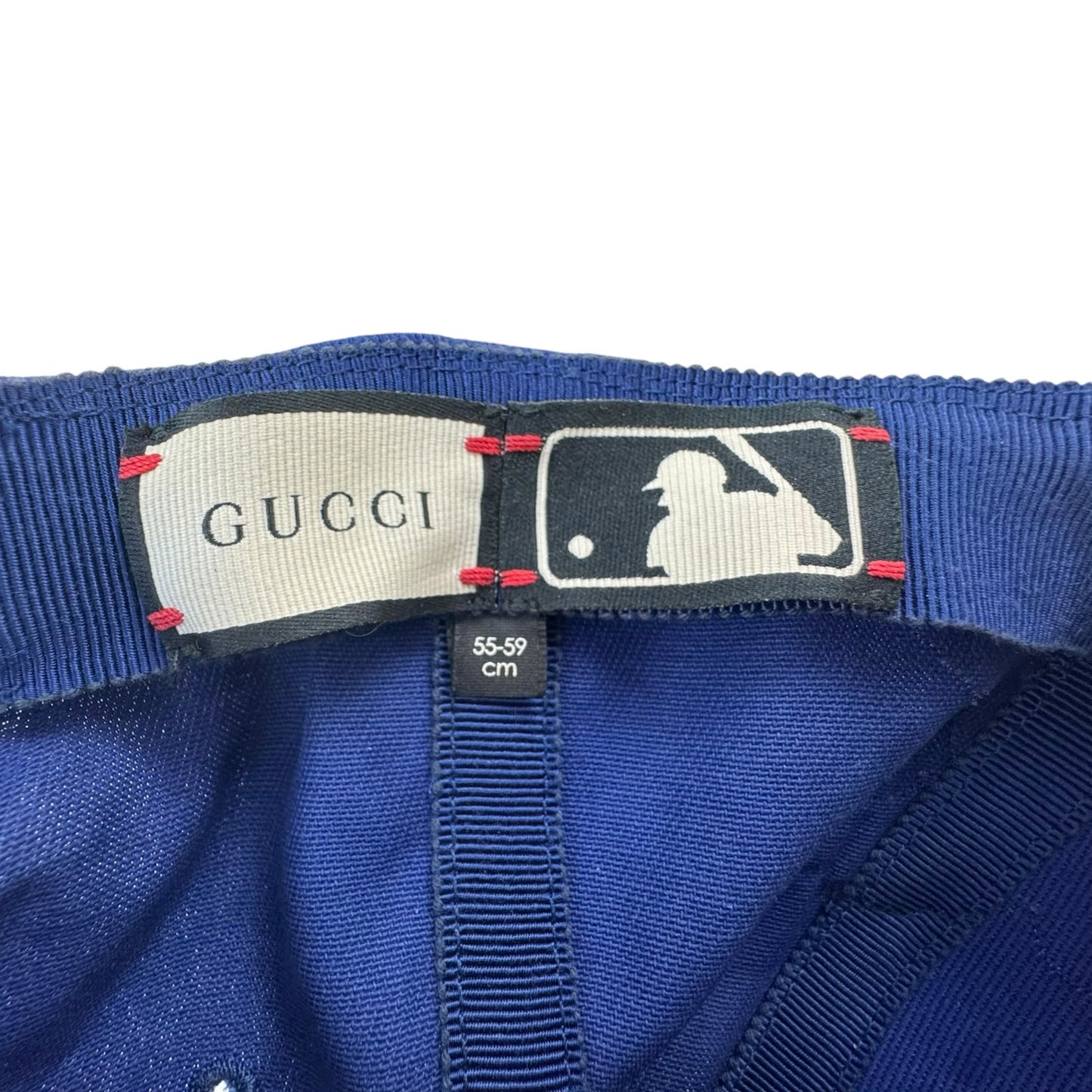 Gucci x MLB NY Yankees Blue Bird Baseball Cap Hat