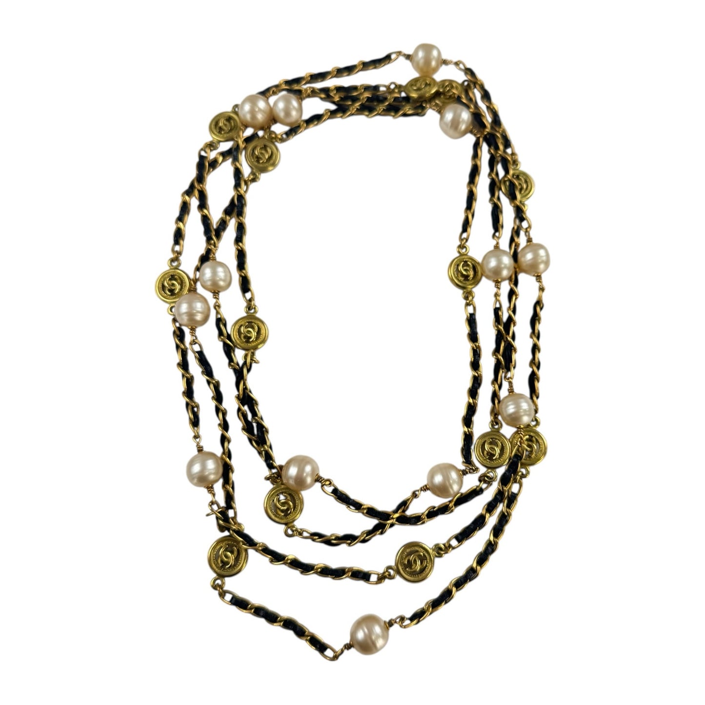 Chanel Vintage CC Long Wrap Necklace