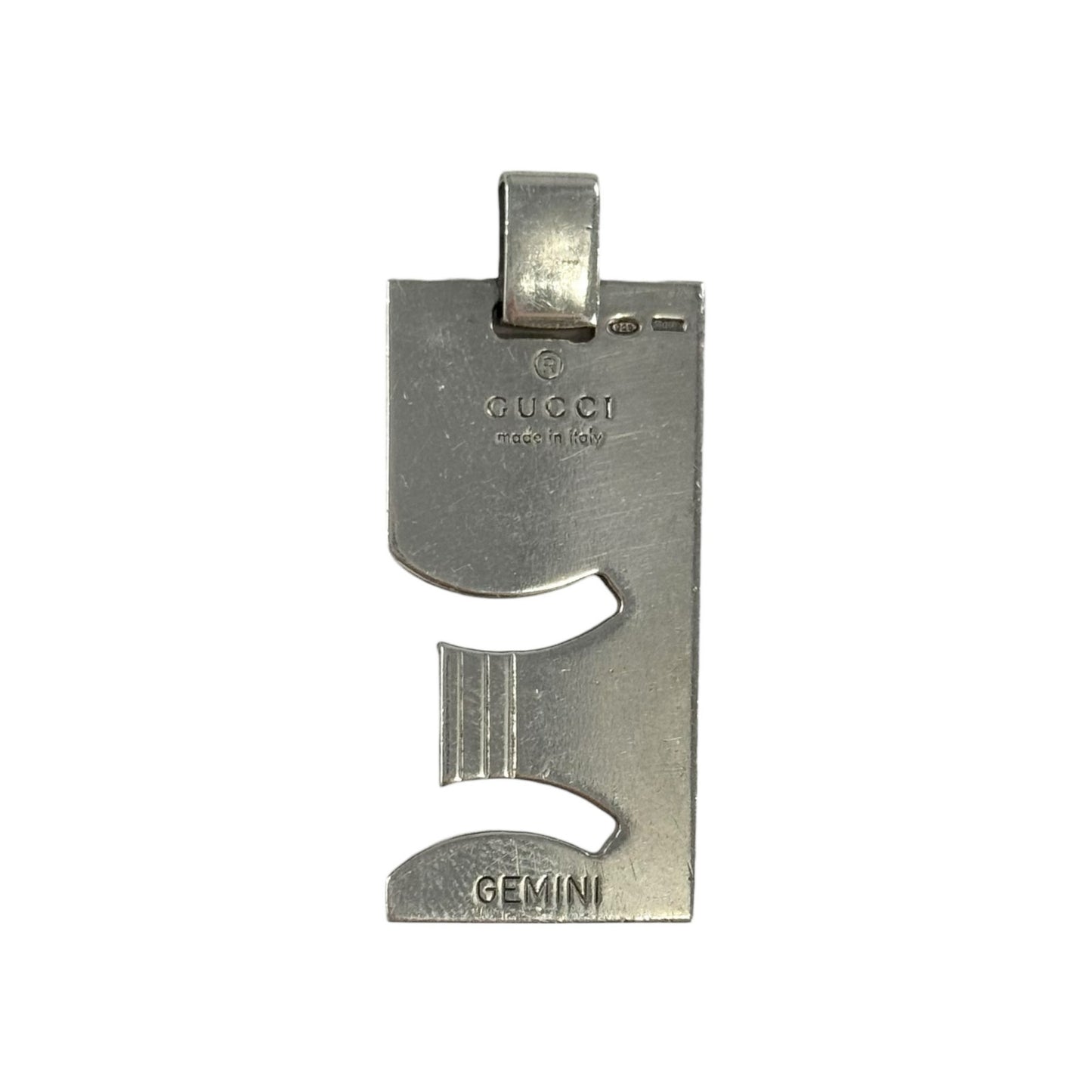 Gucci Sterling Silver Zodiac Pendant Necklace Set