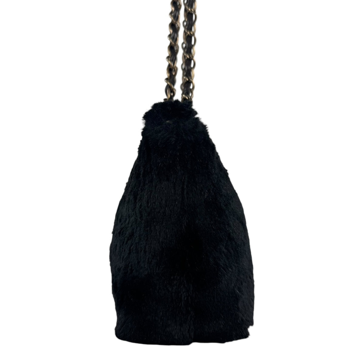 Chanel Vintage Rabbit Fur Shoulder Bag