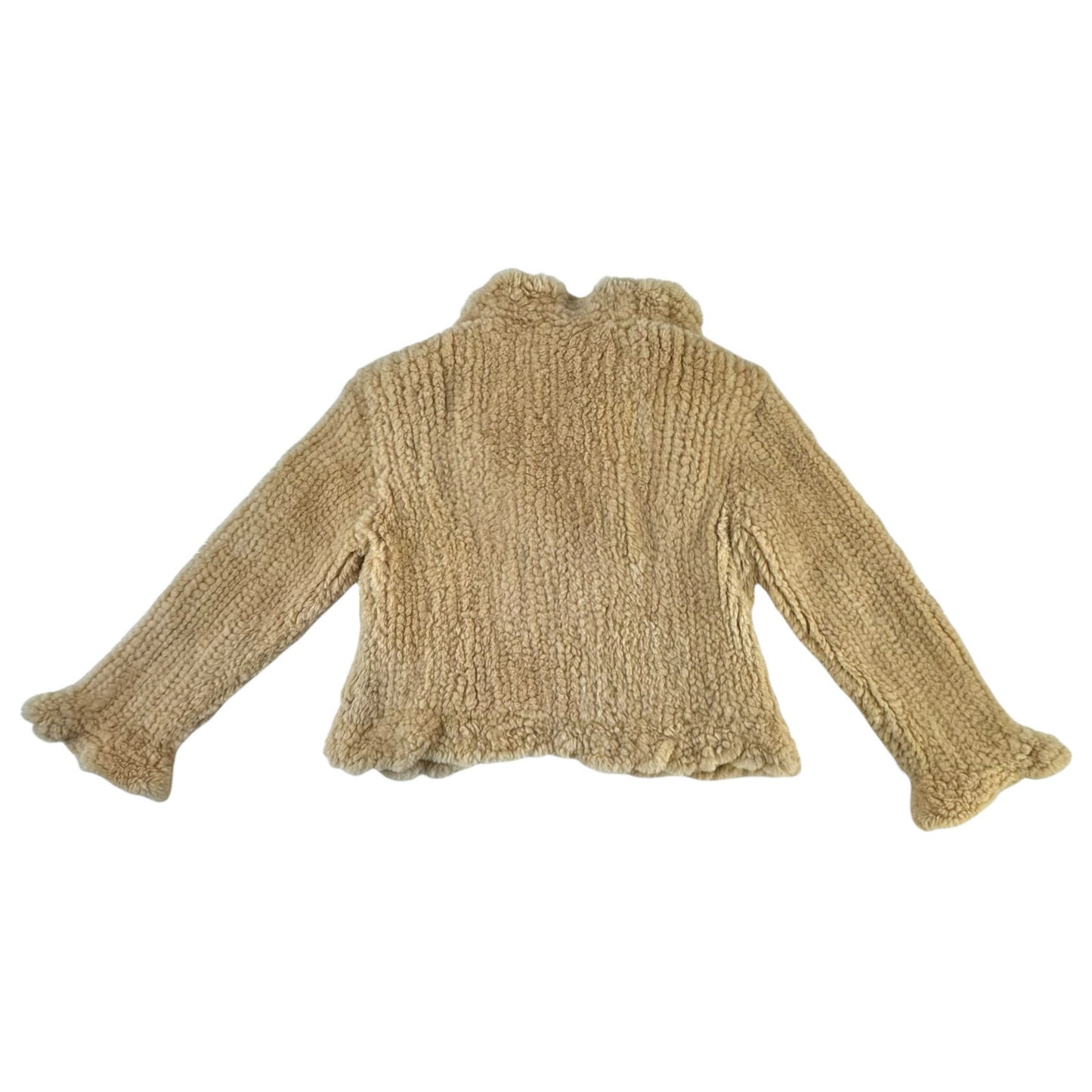 Ferragamo Shearling Ruffle Jacket