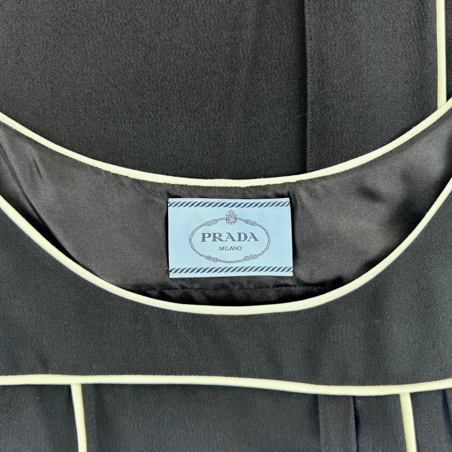 Prada Crepe Piping Dress
