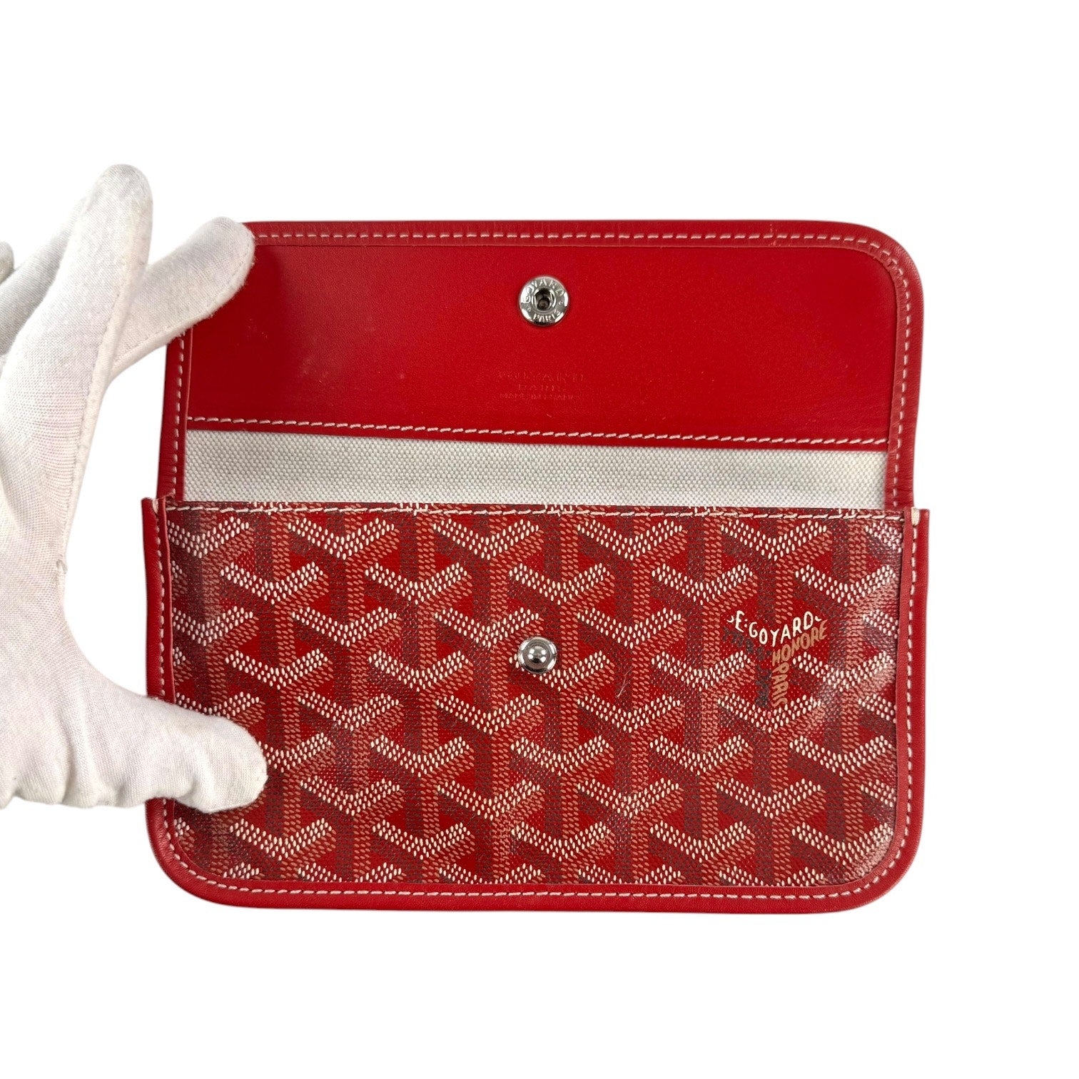 Goyard Red Saint Louis Pouch