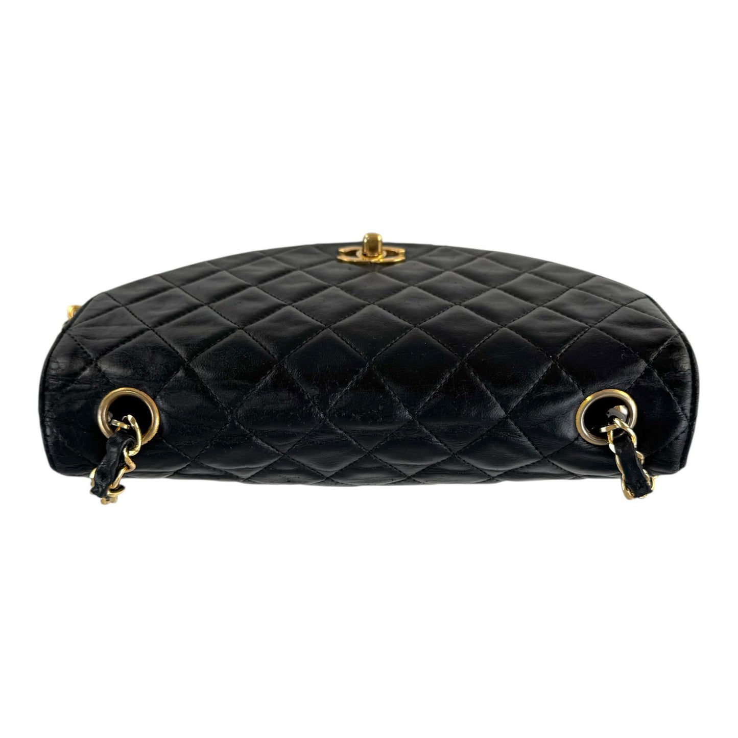 Chanel Vintage Round Flap Matelasse Shoulder Bag
