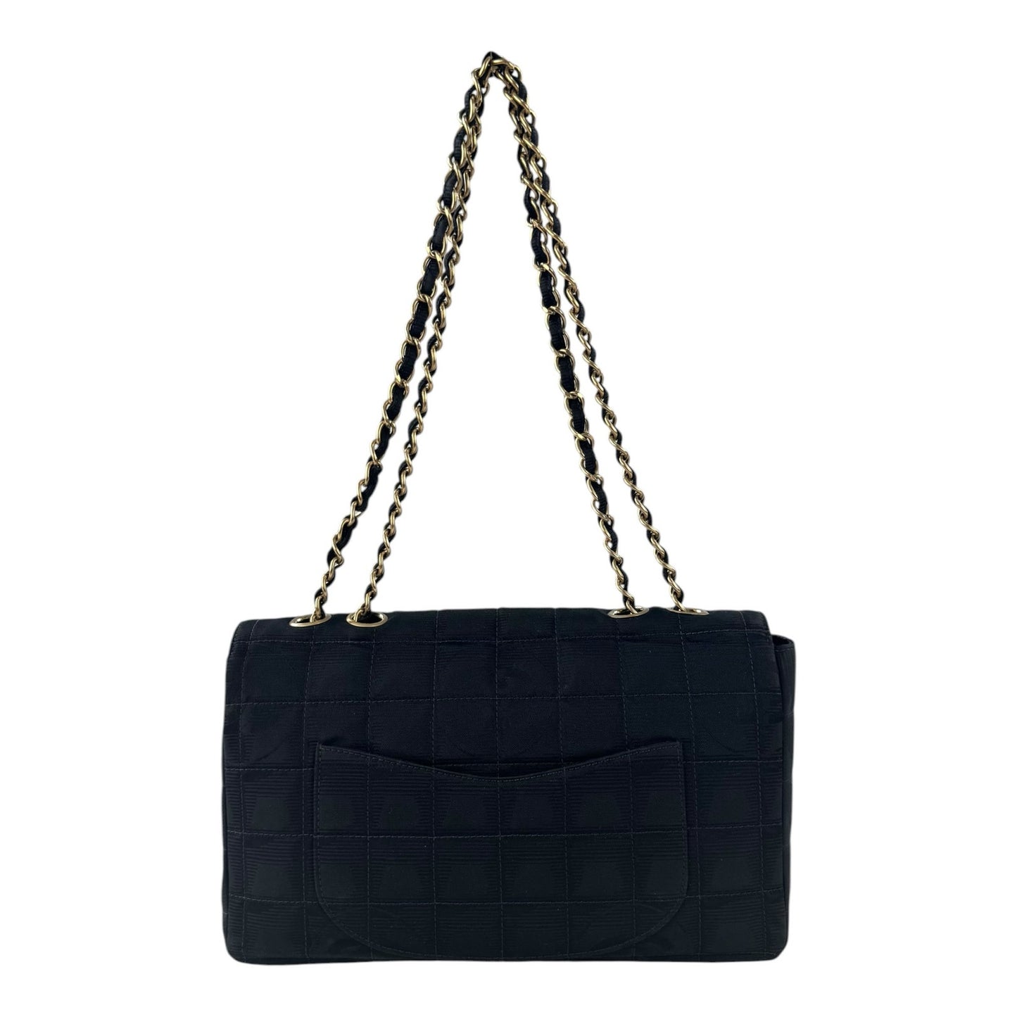 Chanel Vintage Travel Line Chocolate Bar Flap Bag
