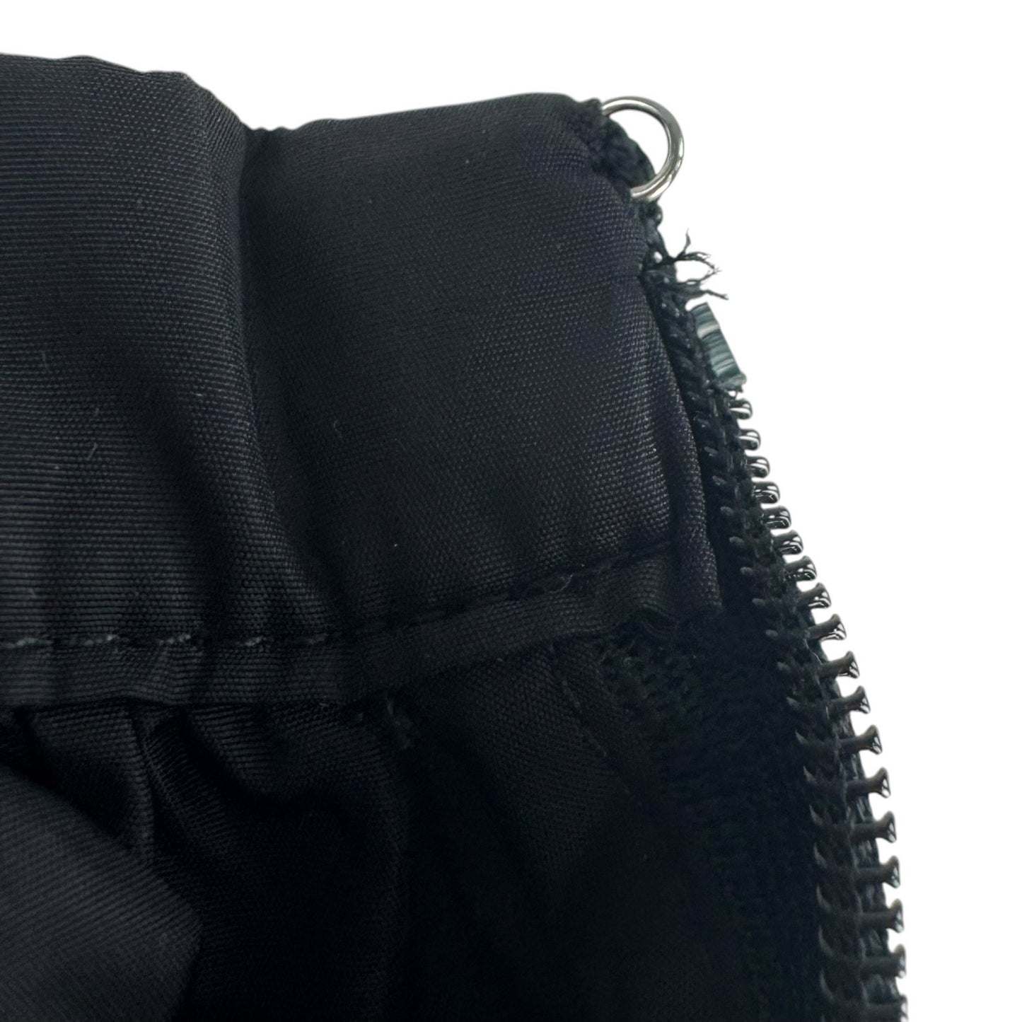 Prada Re-Nylon Bubble Drawstring Hem Skirt