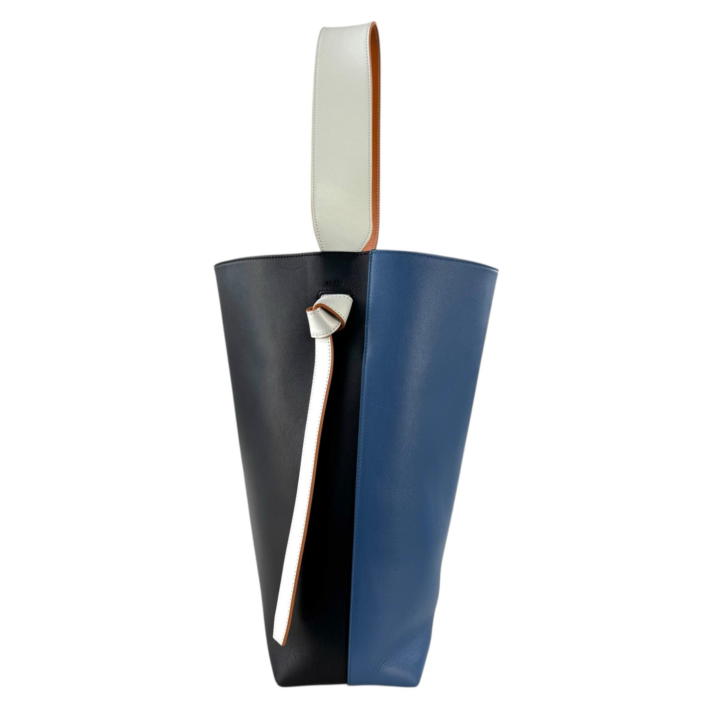 Celine Twisted Cabas Leather Tote Bag