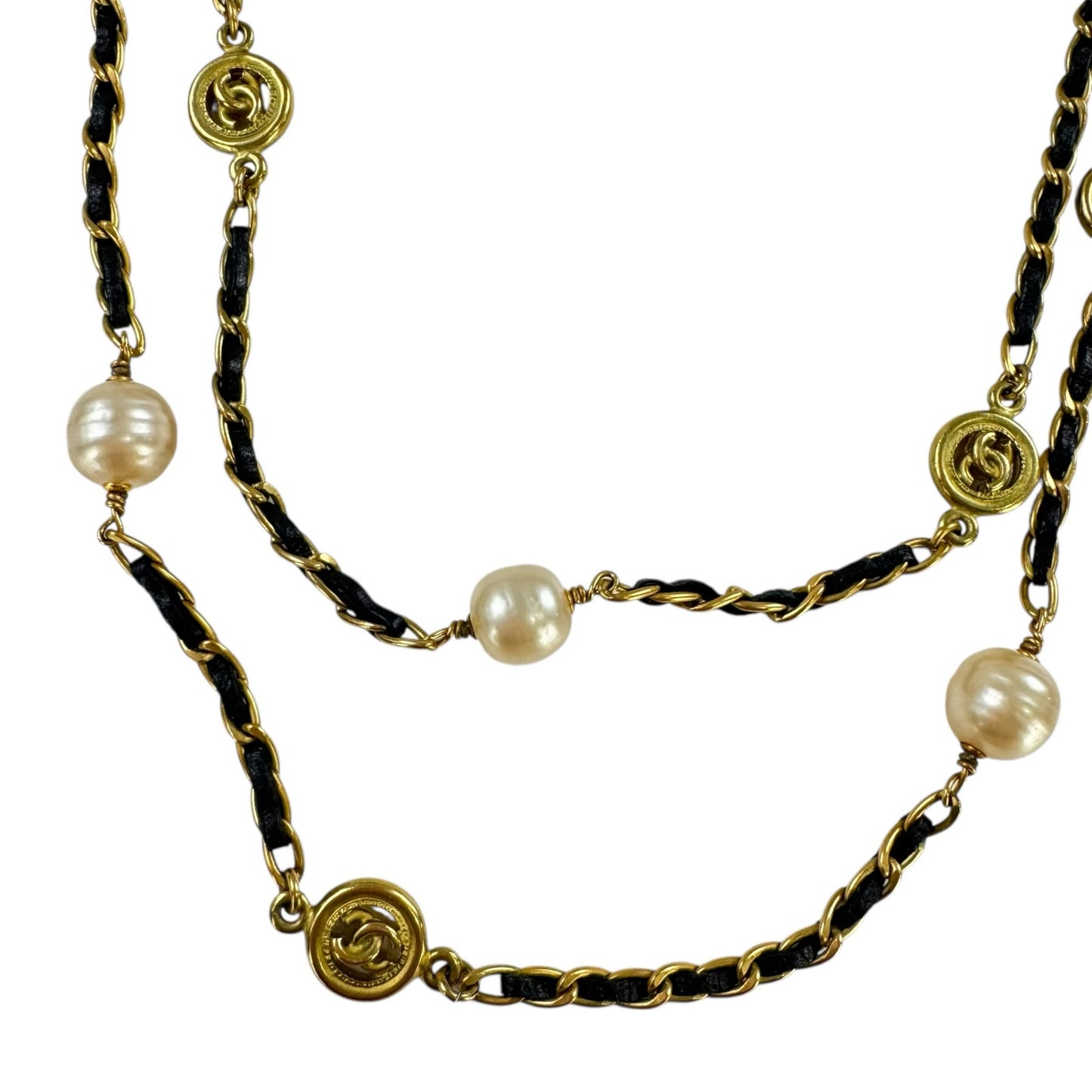 Chanel Vintage CC Long Wrap Necklace