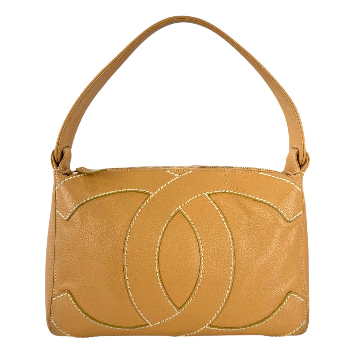 Chanel Vintage CC Stitched Shoulder Bag