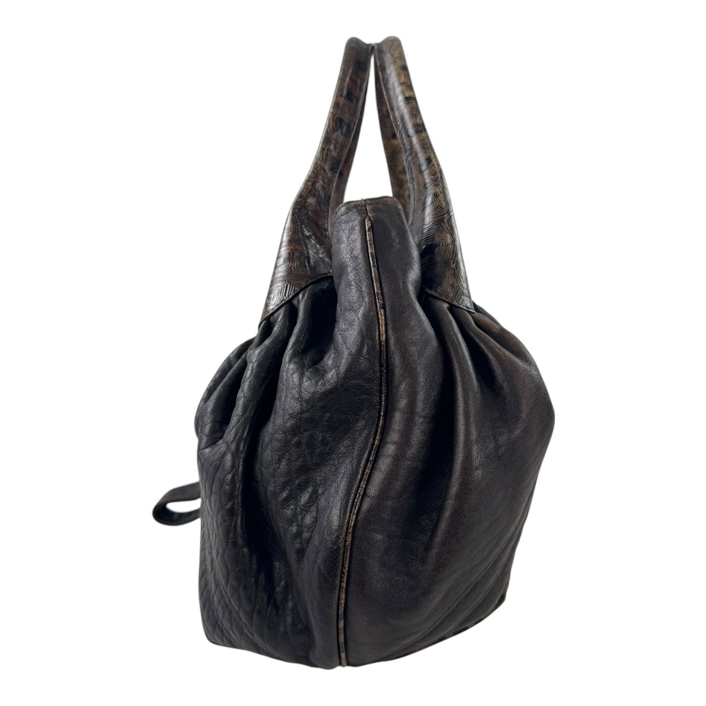Fendi Zucca and Tortoiseshell Spy Bag