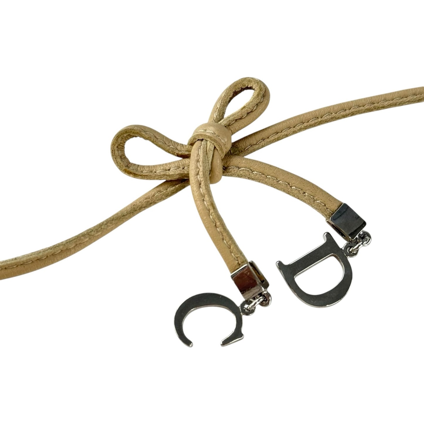 Dior Vintage CD Bow Choker Necklace