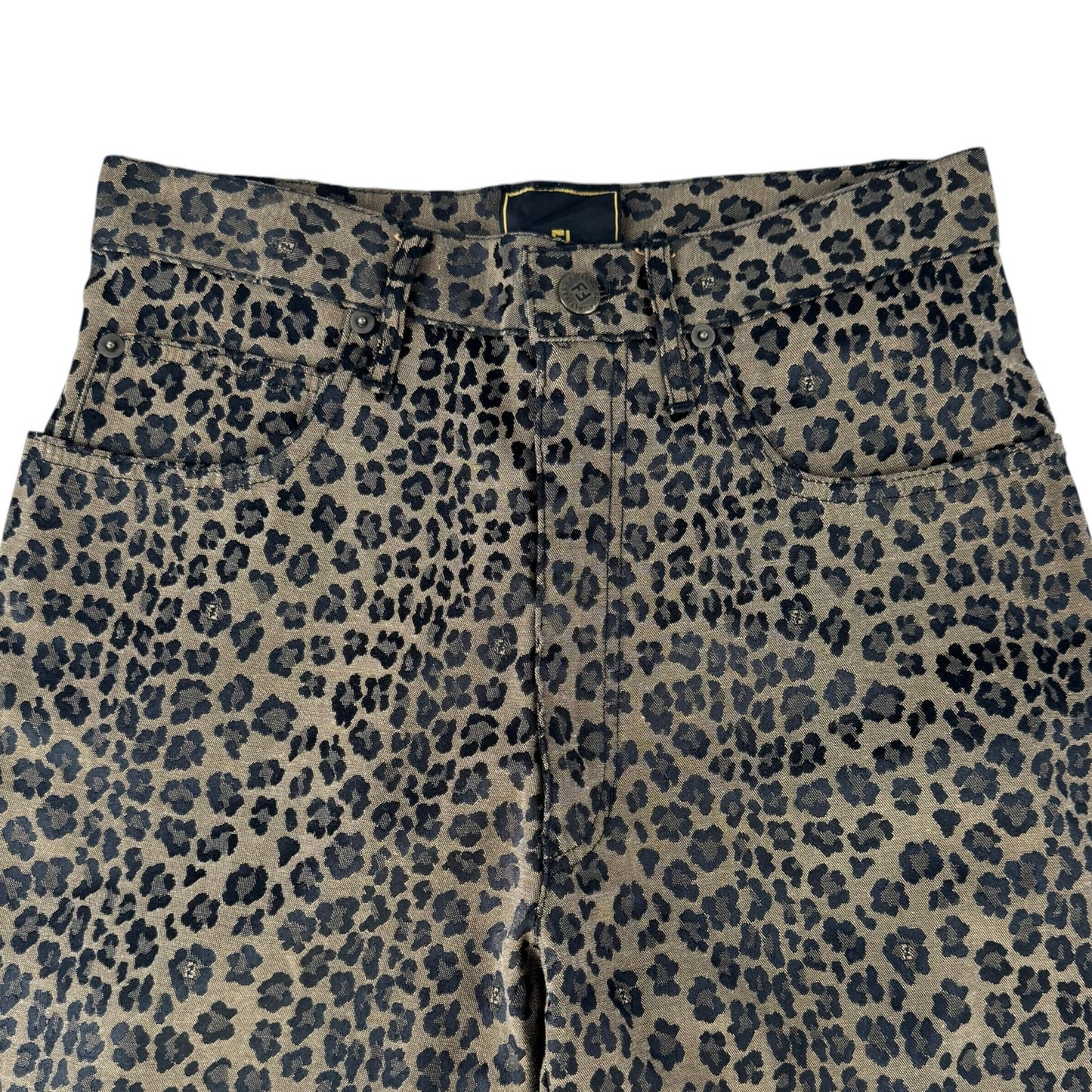 Fendi Vintage Leopard Print Pant