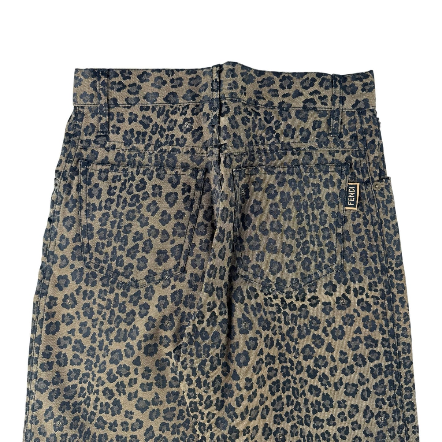 Fendi Vintage Leopard Print Pant