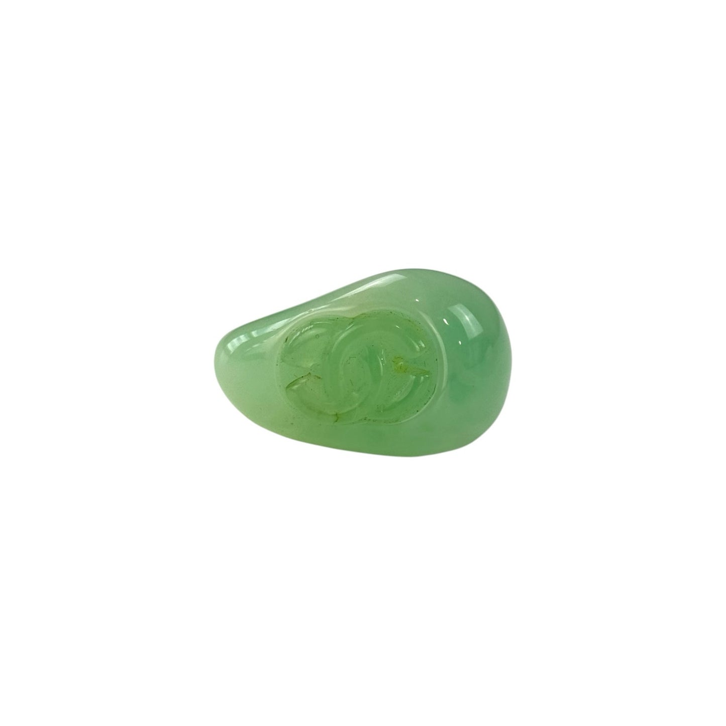 Chanel CC Faux Jade Ring